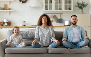 Practicing meditation can be a fun way for the whole family to relax, and improve brain health.